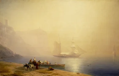 Mañana en la orilla del mar, Sudak, 1856
